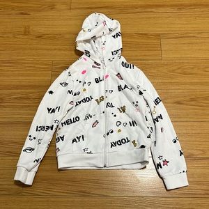 H&M zip up hoodie girls